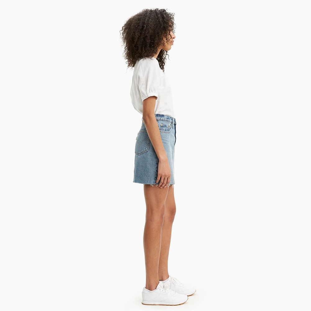 LEVI’S HIGH RISE DECONSTRUCTED SKIRT - Picture 6 of 7